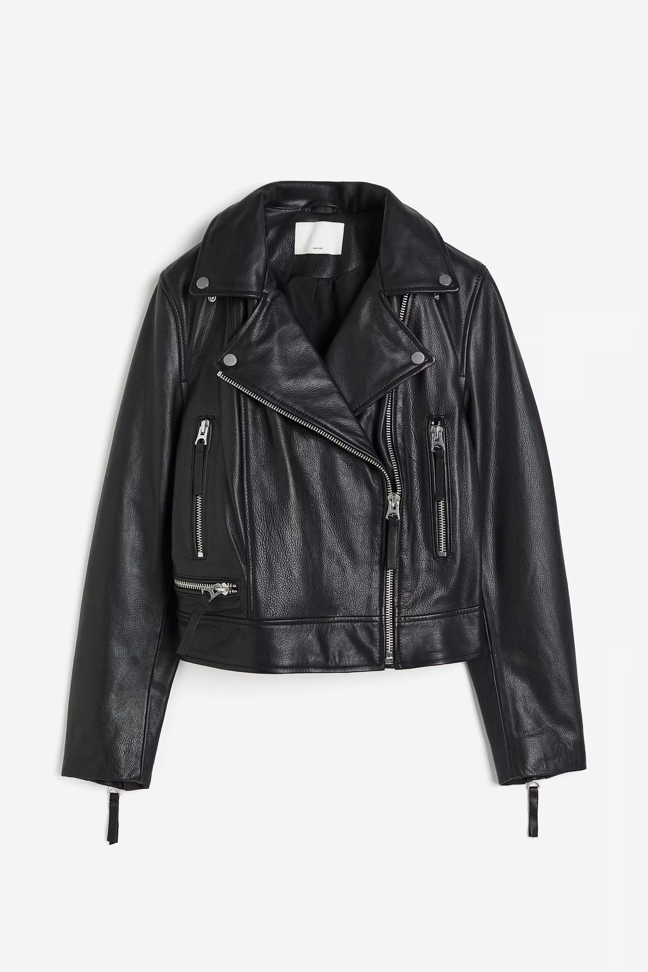 Leather biker jacket | H&M (UK, MY, IN, SG, PH, TW, HK)