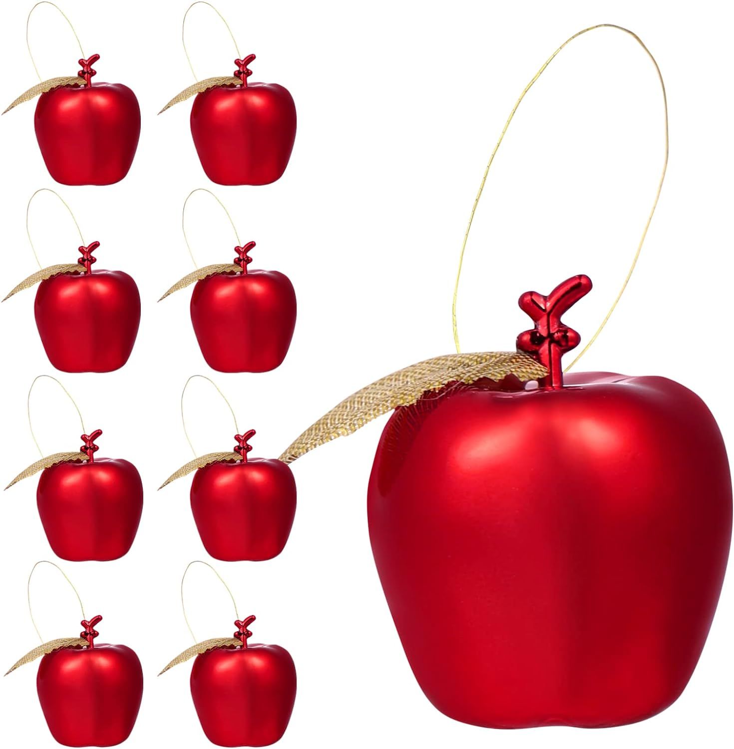 Garneck 24Pcs Christmas Tree Hanging Decorations Red Apples Christmas Ornaments Xmas Tree Pendant... | Amazon (US)