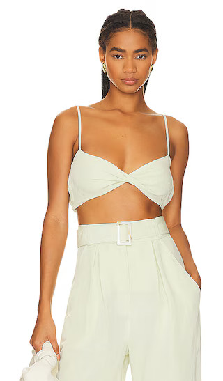 Bandeau Crop Top in Pear | Revolve Clothing (Global)