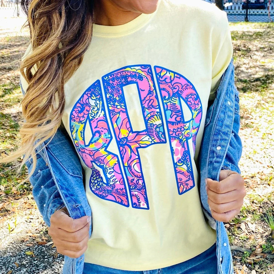 Monogrammed Lilly Big Print T-Shirt | United Monograms
