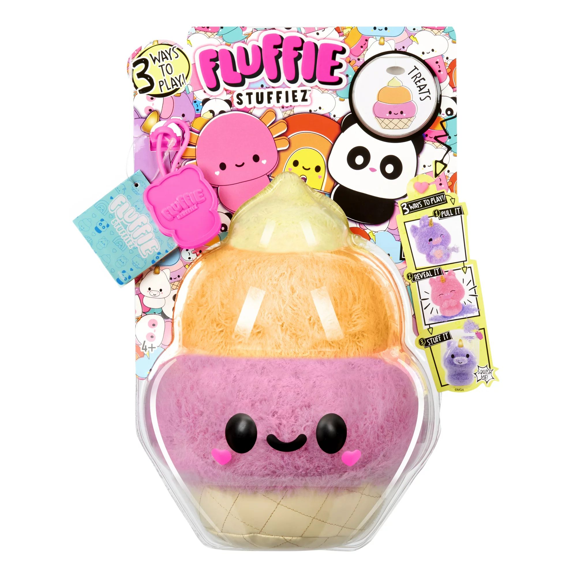Fluffie Stuffiez Ice Cream Small Collectible Feature Plush - Surprise Reveal Unboxing with Huggab... | Walmart (US)