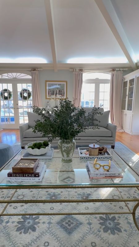 Living Room furniture 
Living room decor
Home Decor
Coastal Grandmother
Grandmillennial
Coffee table
Area rug

#LTKhome