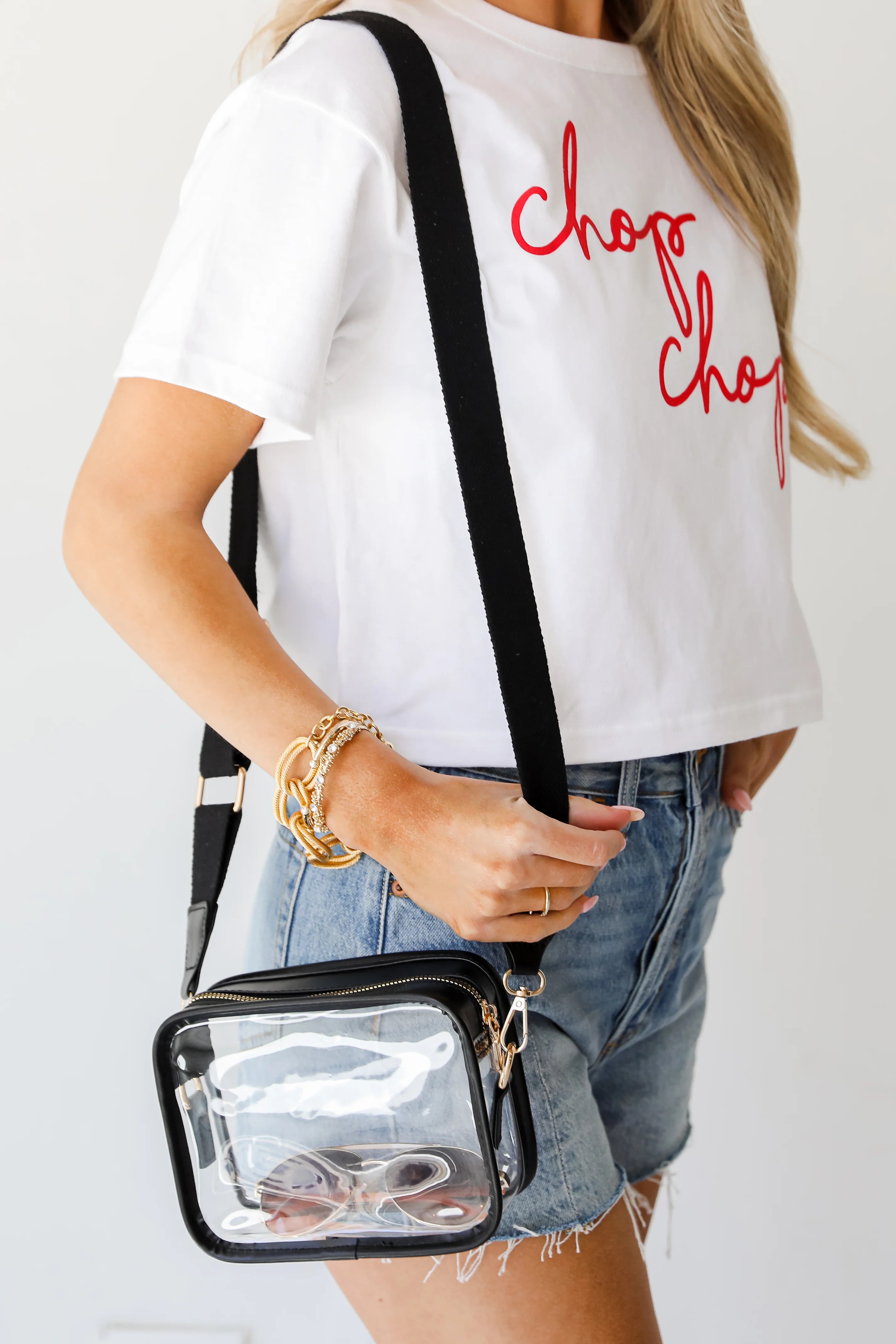 Energetic Aesthetic Clear Crossbody Bag | Dress Up