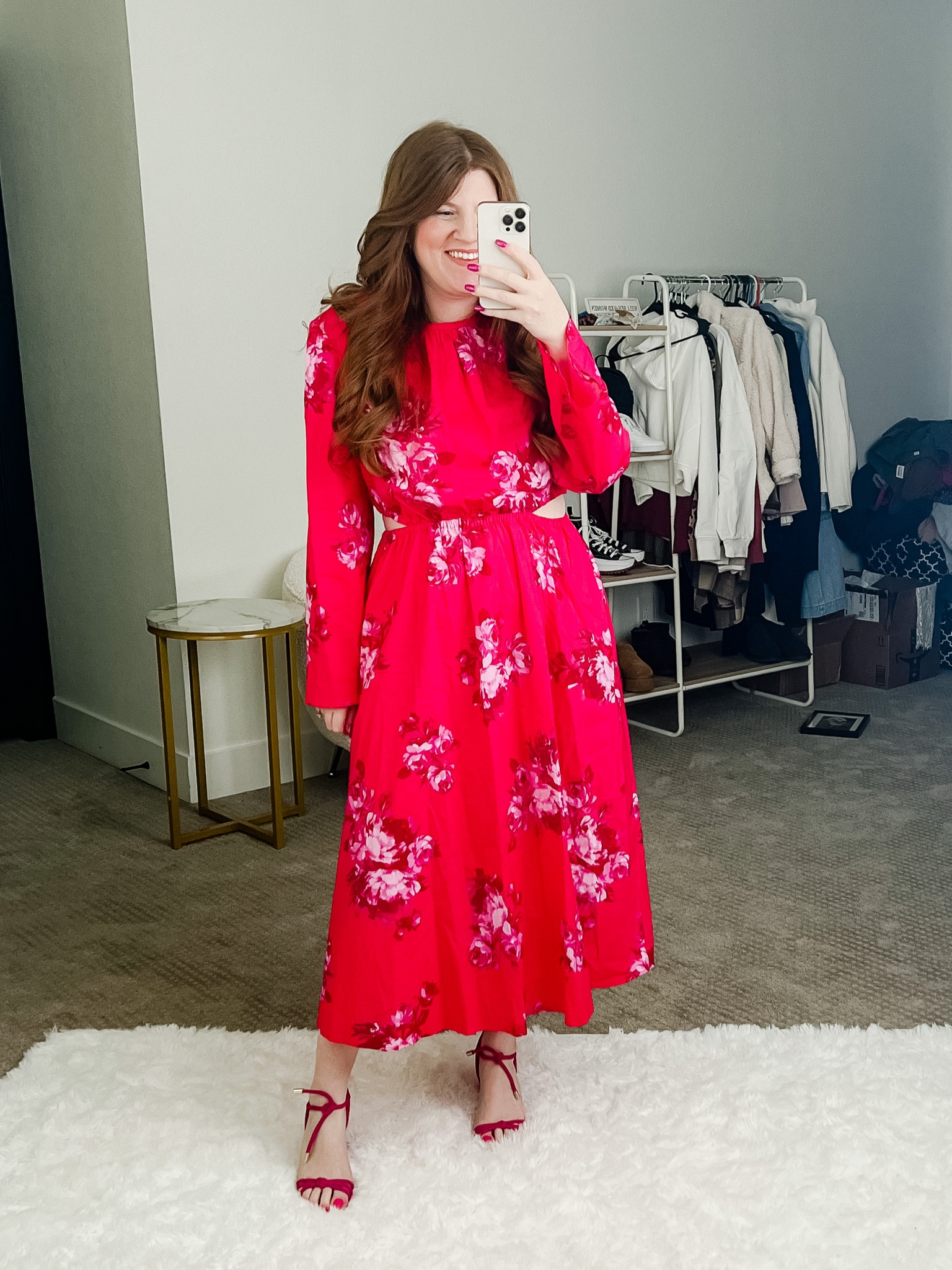 Spring dress from Walmart wearing size medium. Floral dress. Easter dress. Spring dress. Walmart dress. 

#LTKunder50 #LTKSeasonal #LTKstyletip