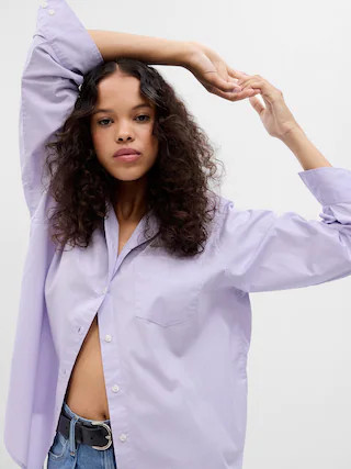 100% Organic Cotton Big Shirt | Gap (US)
