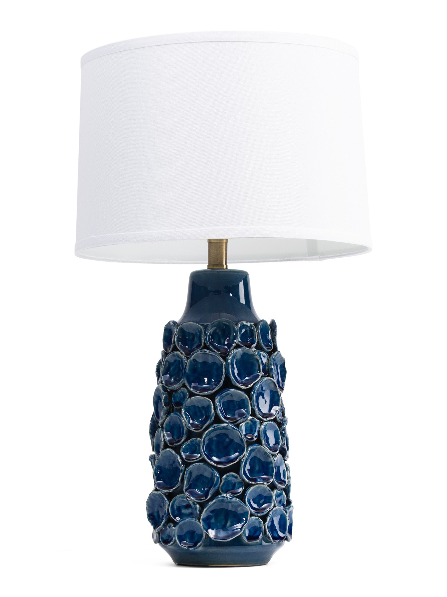 27in Textured Circles Ceramic Table Lamp | TJ Maxx