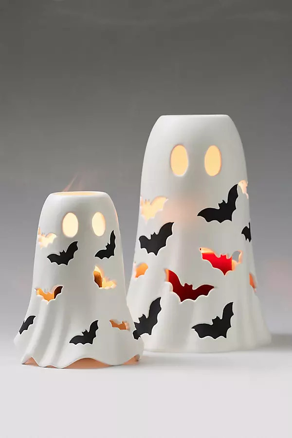 Ghost Ceramic Hurricane Candle Holder | Anthropologie (US)