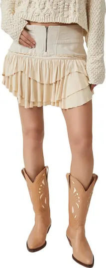Free People Frostbite Layered Ruffle Miniskirt | Nordstrom | Nordstrom