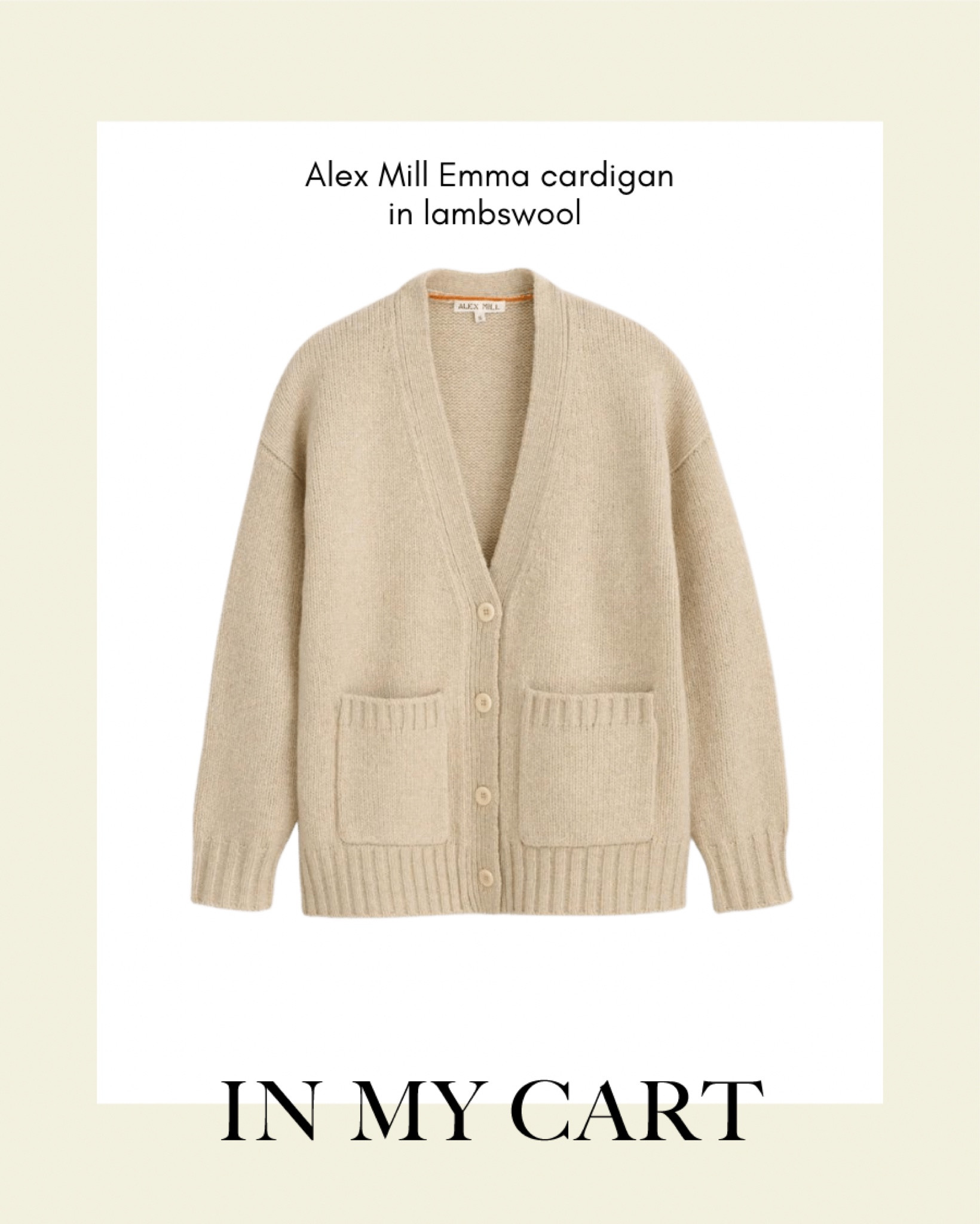 Love the silhouette of this Alex Mill cardigan—comes in 3 colors and is one of my favorite brands for knits. Will be ordering a medium for a looser fit. 

#LTKHoliday #LTKworkwear #LTKU