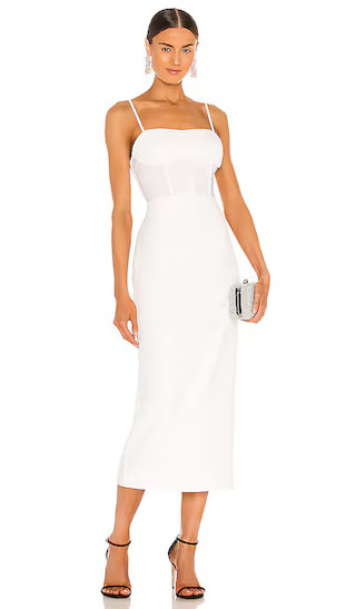 Roberta Midi Dress in Ivory | Revolve Clothing (Global)