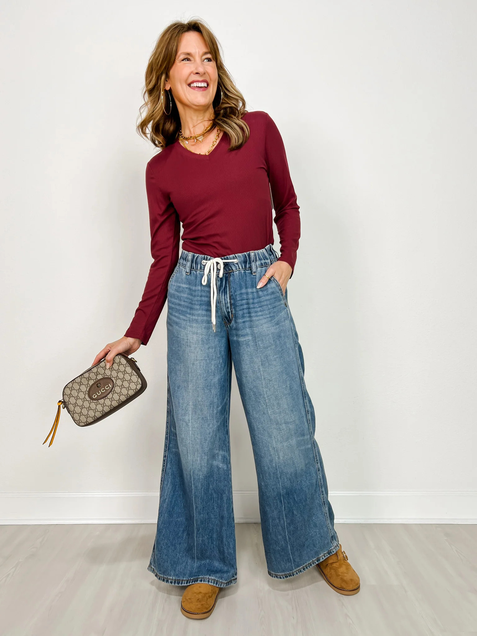 Judy Blue OFF DUTY High-Waist Featherlight Elastic Waistband Jeans | Emma Lou's Boutique
