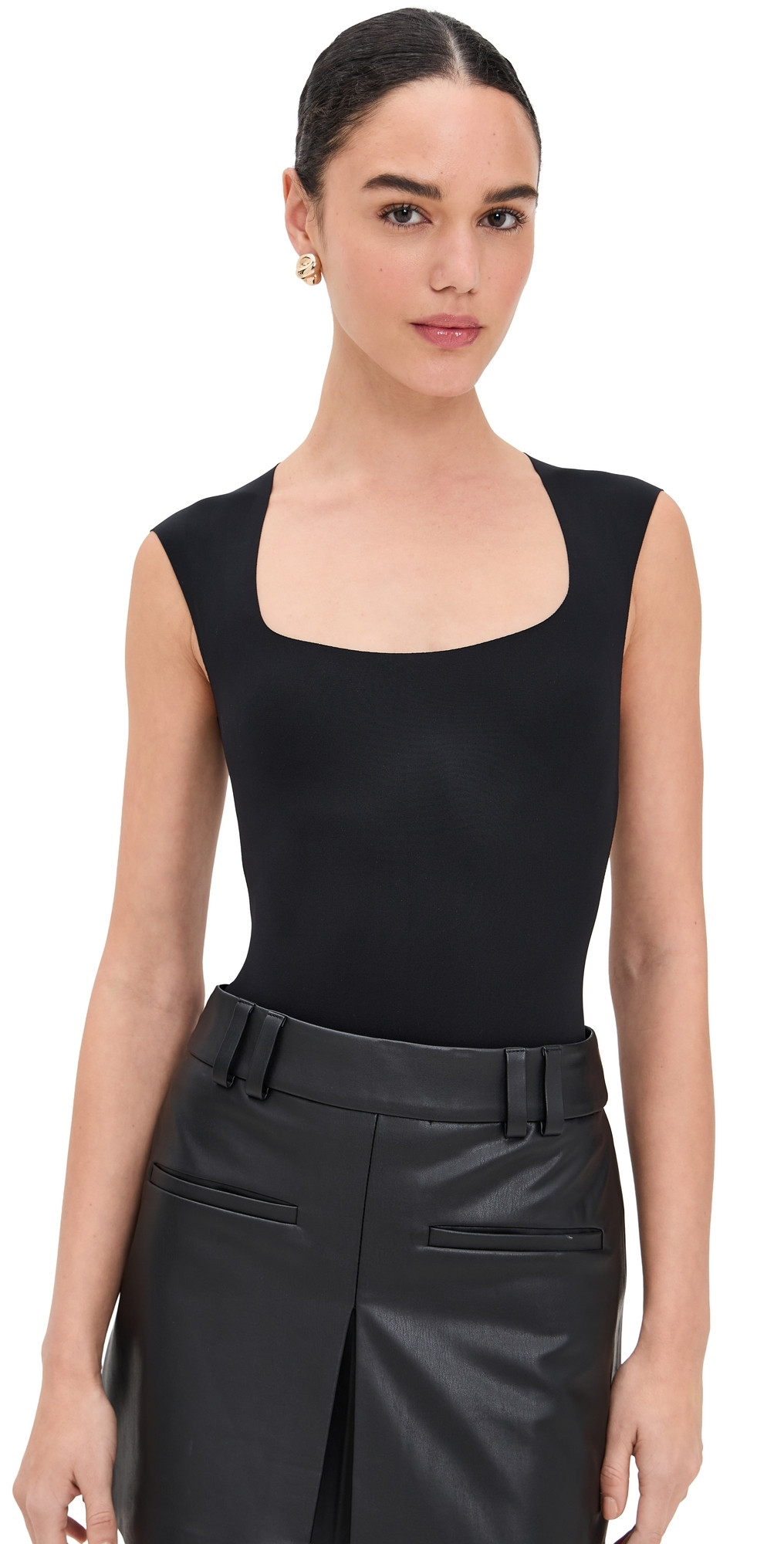 Commando Neoprene Bodysuit Black L | Shopbop