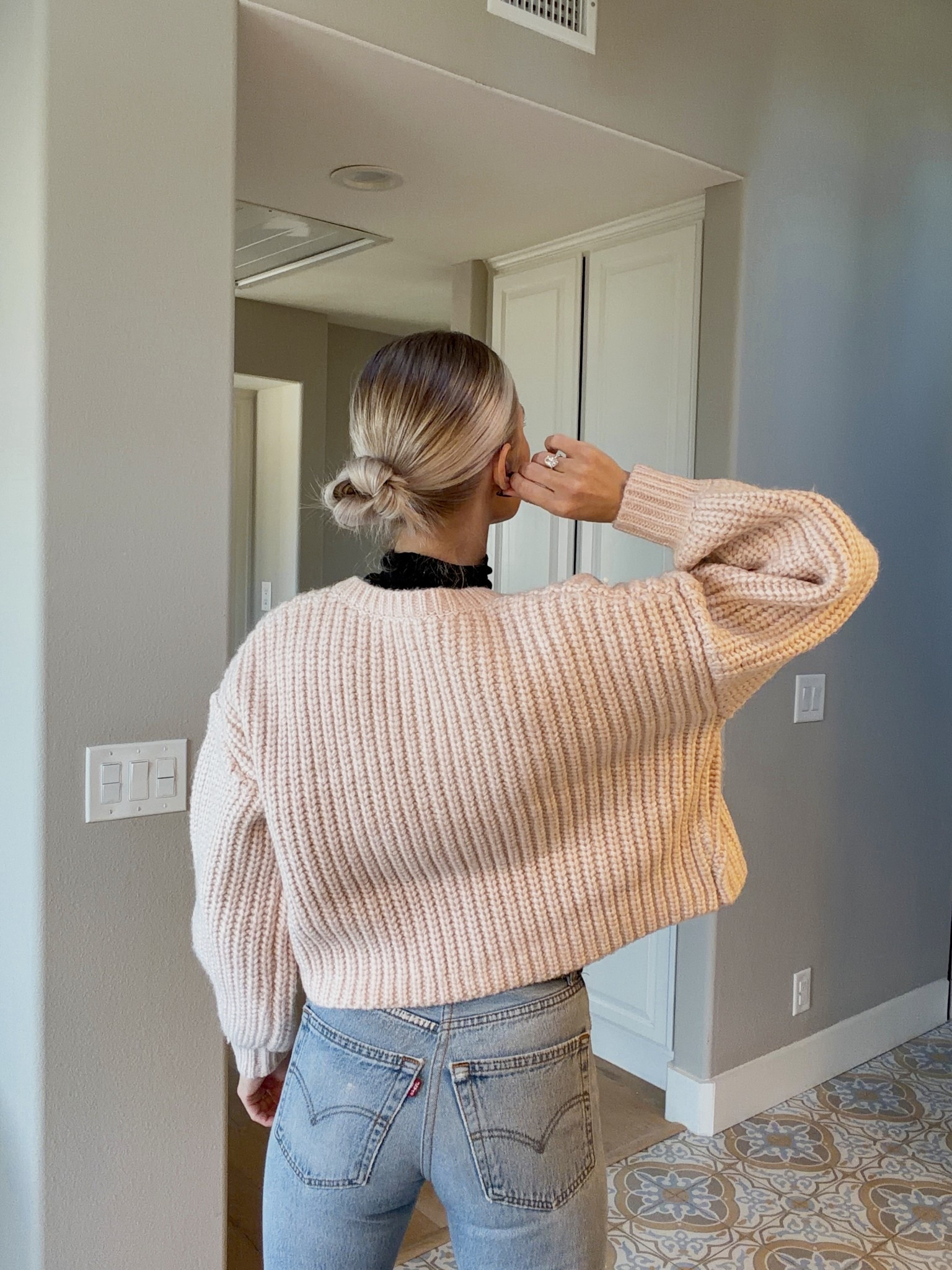 The perfect ballerina bun exists. Everything linked. Sweater is tts

#LTKBeauty #LTKootd #LTKValentine