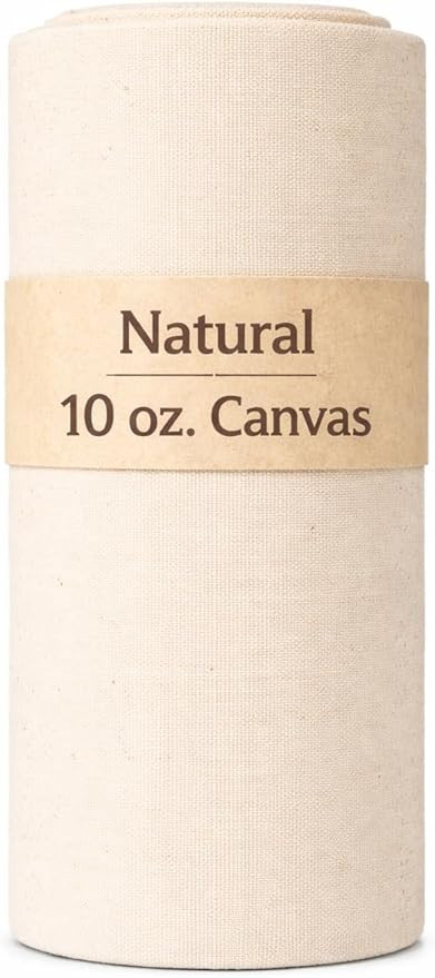 Sedona Designz 60" Wide Cotton Duck Canvas Fabric - Heavy Weight 10oz Durable 100% Cotton (Natura... | Amazon (US)