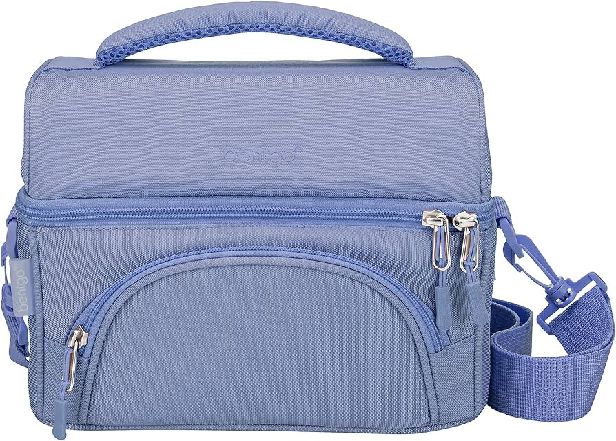 Bentgo® Deluxe Lunch Bag - Durable and Insulated Lunch Tote with Zippered Outer Pocket, Internal... | Amazon (US)