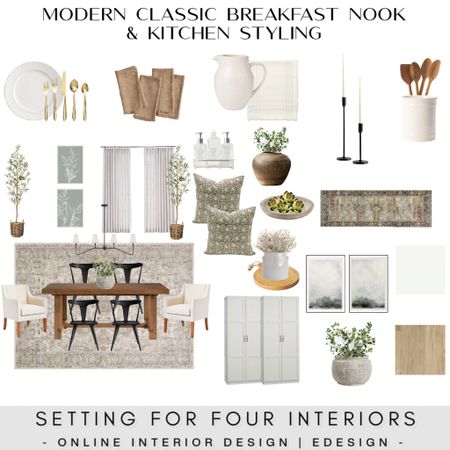 Modern Classic Breakfast Nook and Kitchen Styling. Timeless neutral furniture and decor. 

Message me on IG for more info on my virtual online Interior Design Services! 



Follow @settingforfour on Instagram for daily design inspiration for kitchens, living rooms, bathrooms, lighting, decor and more! Sharing lots of fun This or That polls in IG stories. weekend sale, studio mcgee x target new arrivals, coming soon, new collection, fall collection, spring decor, console table, coffee table, tabletop, fireplace mantel, bedroom furniture, dining chair, counter stools, end table, side table, nightstands, framed art, art, wall decor, rugs, area rugs, target finds, target deal days, outdoor decor, patio, porch decor, sale alert, dyson cordless vac, cordless vacuum cleaner, tj maxx, loloi, cane furniture, cane chair, pillows, throw pillow, arch mirror, gold mirror, brass mirror, vanity, lamps, world market, weekend sales, opalhouse, target, jungalow, boho, wayfair finds, sofa, couch, dining room, high end look for less, kirkland’s, cane, wicker, rattan, coastal, lamp, high end look for less, studio mcgee, mcgee and co, target, world market, sofas, couch, living room, bedroom, bedroom styling, loveseat, bench, magnolia, joanna gaines, pillows, pb, pottery barn, west elm, nightstand, cane furniture, throw blanket, console table, target, joanna gaines, hearth & hand, arch, cabinet, lamp, cane cabinet, amazon home, world market, arch cabinet, black cabinet, crate & barrel, modern classic, modern, modern farmhouse, traditional, transitional, boho, modern organic, scandi, Scandinavian, japandi, coastal #founditonamazon


#LTKunder100 #LTKunder50 #LTKhome