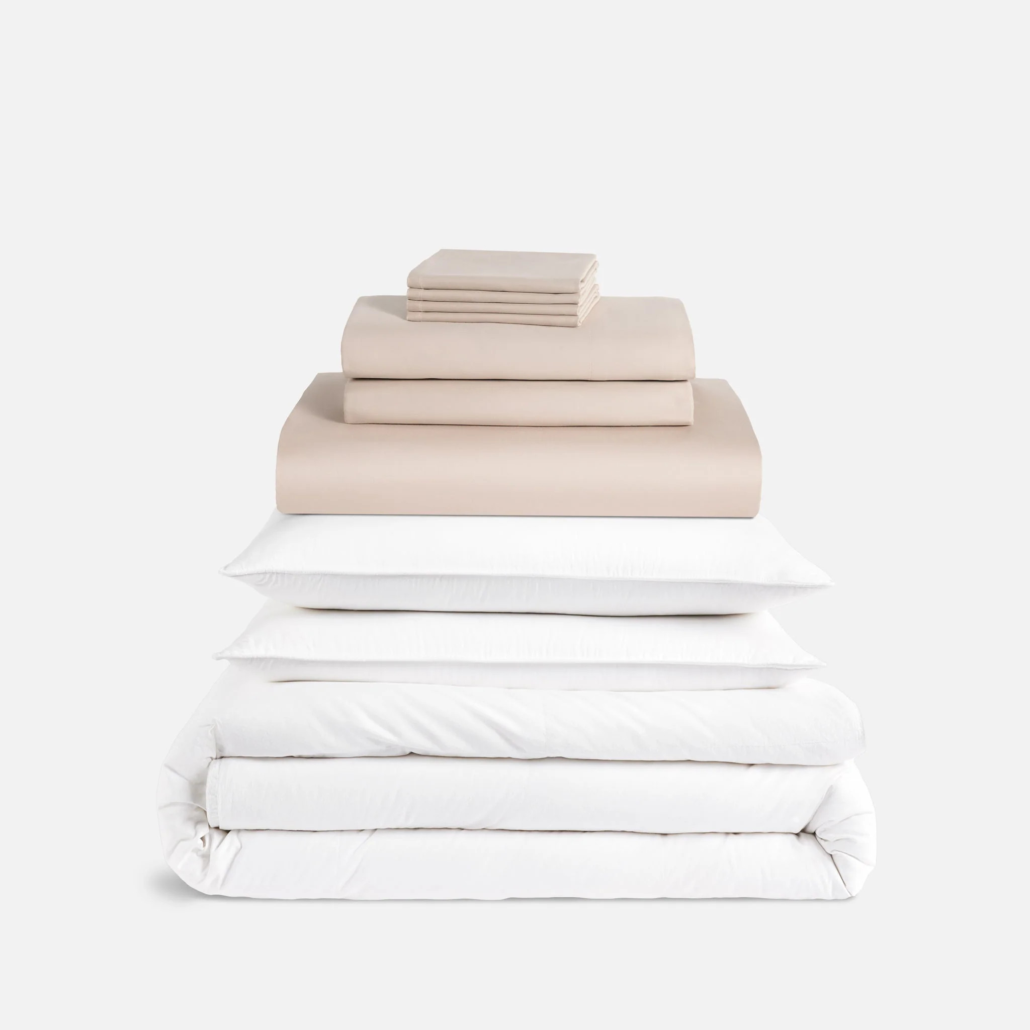 Brooklinen Luxe Sateen Move-In Bundle in Pebble | Brooklinen