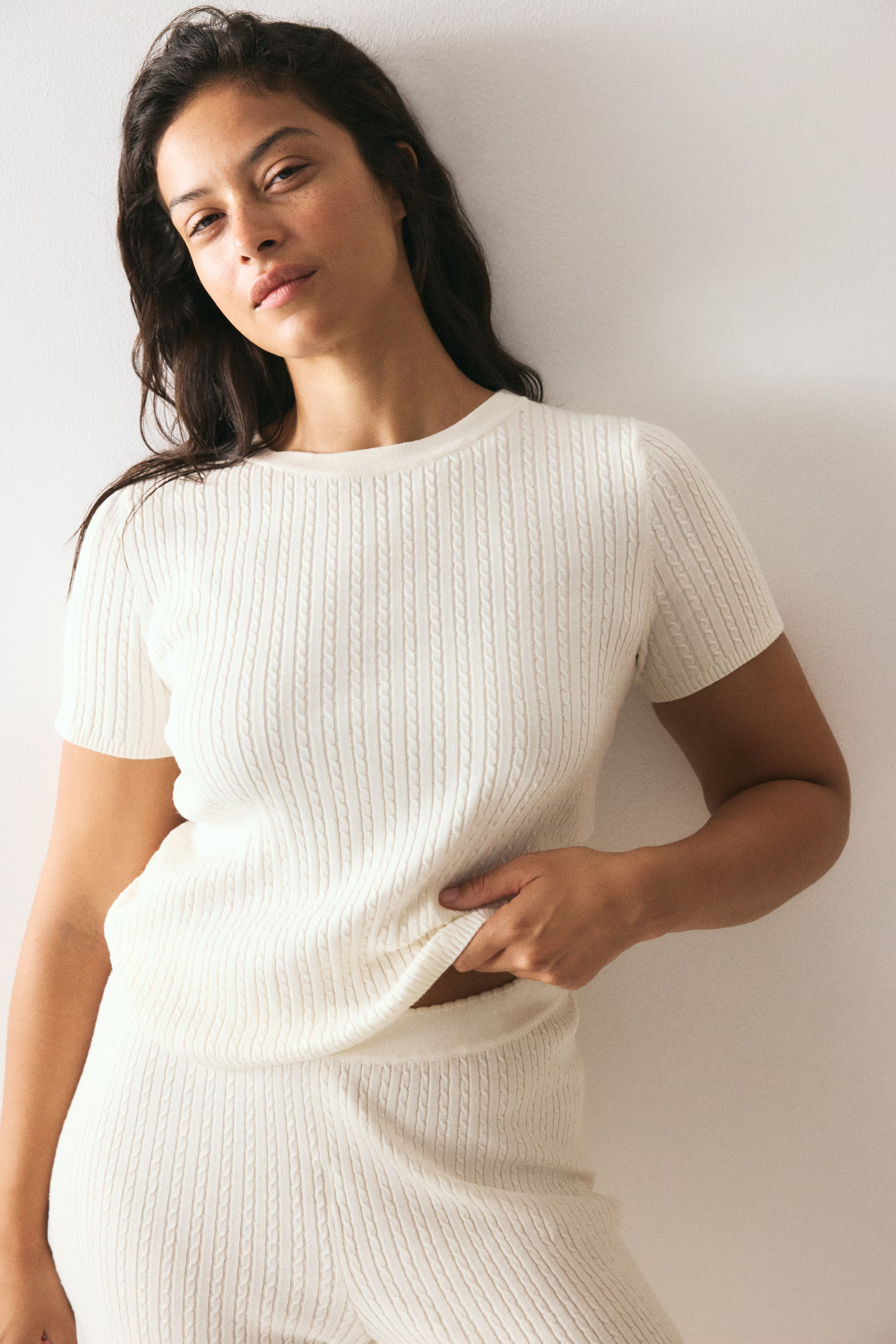 Cable-knit top | H&M (UK, MY, IN, SG, PH, TW, HK)