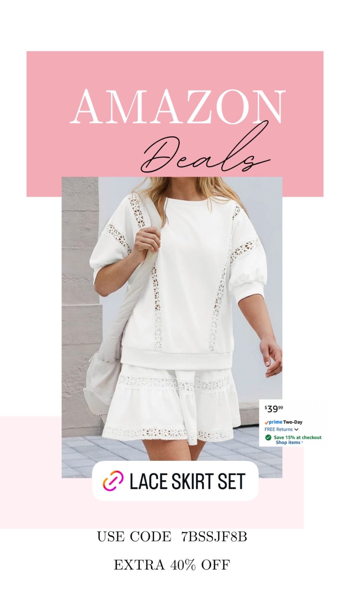 How cute is this lace trimmed set that’s on Deal right now?! Comes in a few summer colors.

#LTKSeasonal #LTKMidsize #LTKSaleAlert