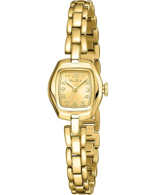 Diaofendi Small Gold Women's Watch,Stainless Steel Band Vintage Ladies Womens Gold Watch Luxury B... | Amazon (US)