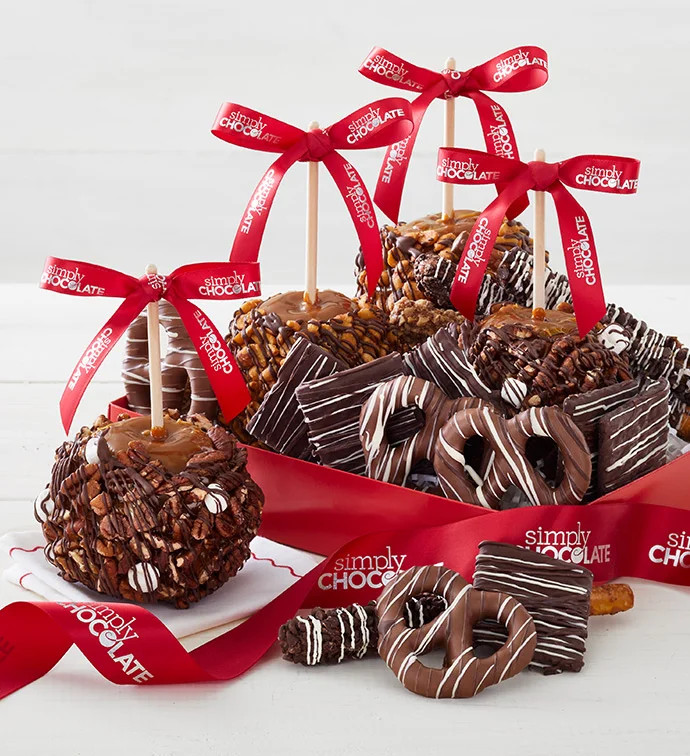 Simply Chocolate® Deluxe Sumptuous Snack Tray | Simply Chocolate