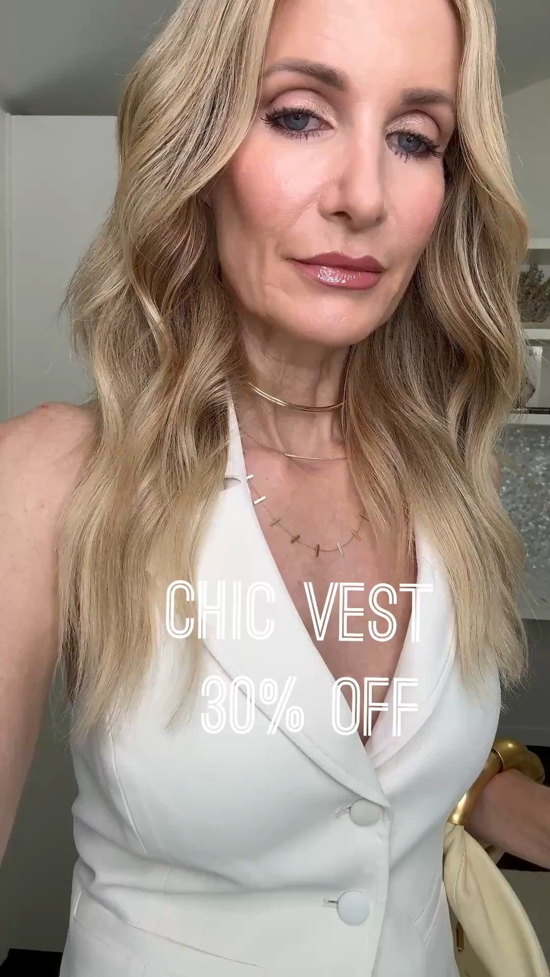 This halter vest on major sale is such a chic night-out find with the most flattering cinched waist and open-back detail. I paired it with these viral high-waisted jeans that are comfortable, leg-lengthening, and so flattering from the back. I’m wearing an XS in the vest and size 24 in the jeans. #SaleFinds #FlatteringJeans #GirlsNightOutOutfit 

 

#LTKootd #LTKgrwm #LTKOver40