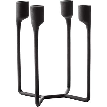 NORMANN COPENHAGEN Candlestick, Iron, Black, L 13,8cm, B 13,2cm, H 20,4cm | Amazon (US)