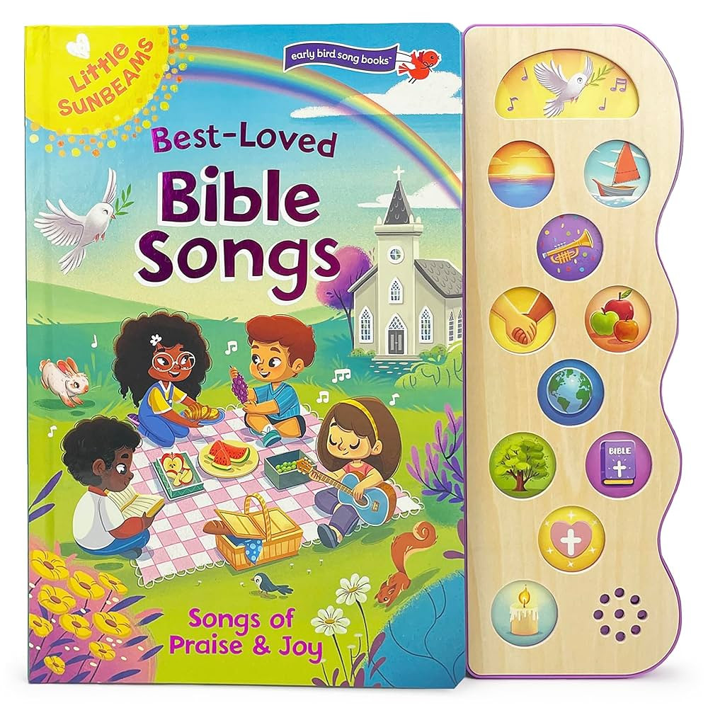 Best Loved Bible Songs - Childrens Board Book with Sing-Along Tunes to Favorite Religious Melodie... | Amazon (US)