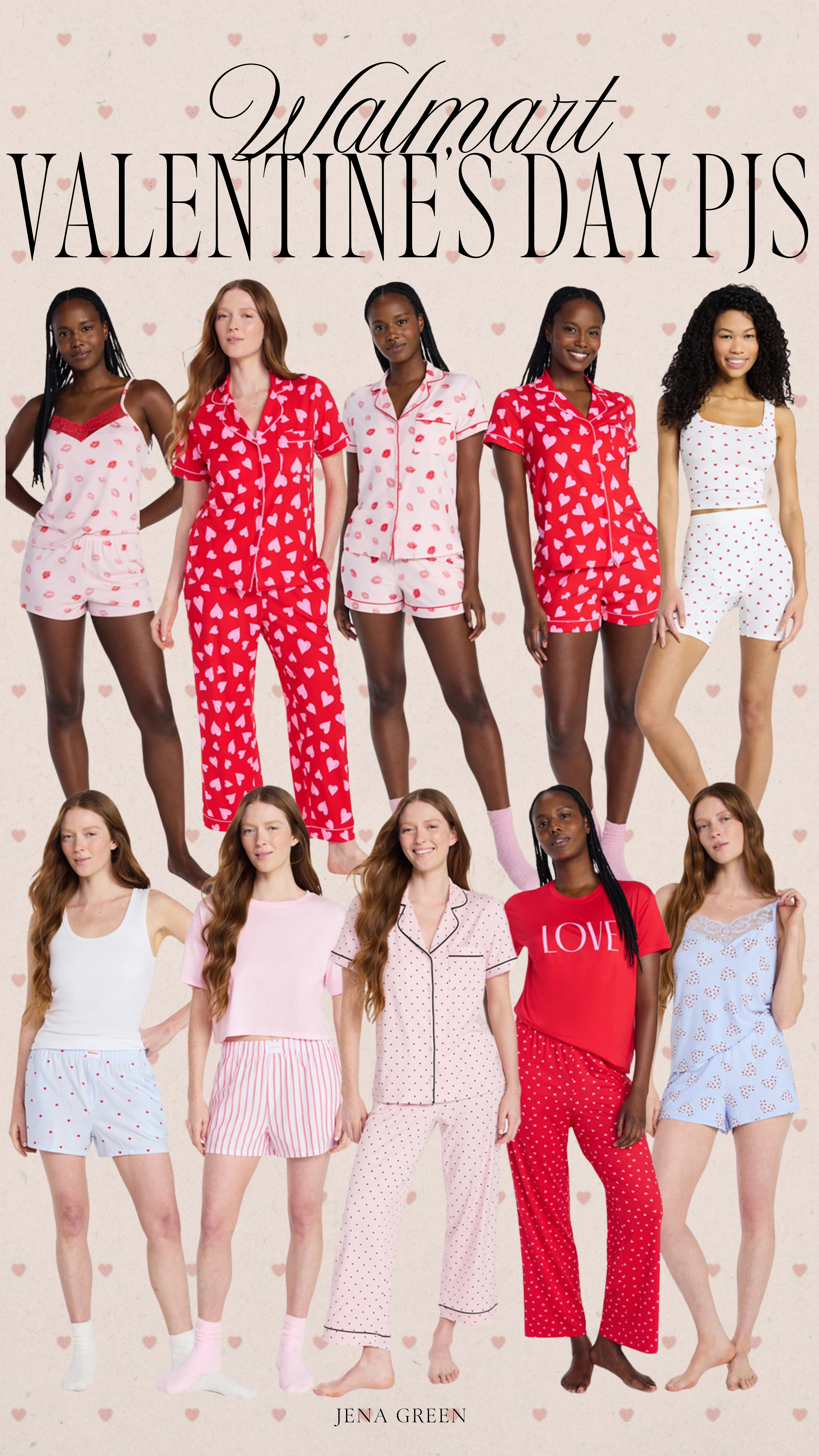 Walmart Valentine's Day Collection | Walmart Valentine's Day Pjs | Walmart Valentine's Day Pajamas 

 #LTKSeasonal #LTKFindsUnder50