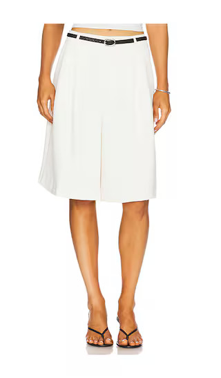 Luxe Suiting Long Shorts in Cloud White001 | Revolve Clothing (Global)