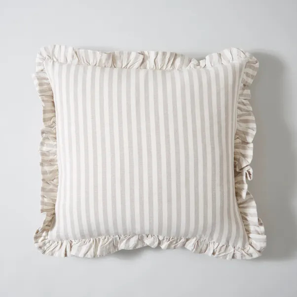 Frilled Stripe Cushion Cover | Dunelm (migrated)