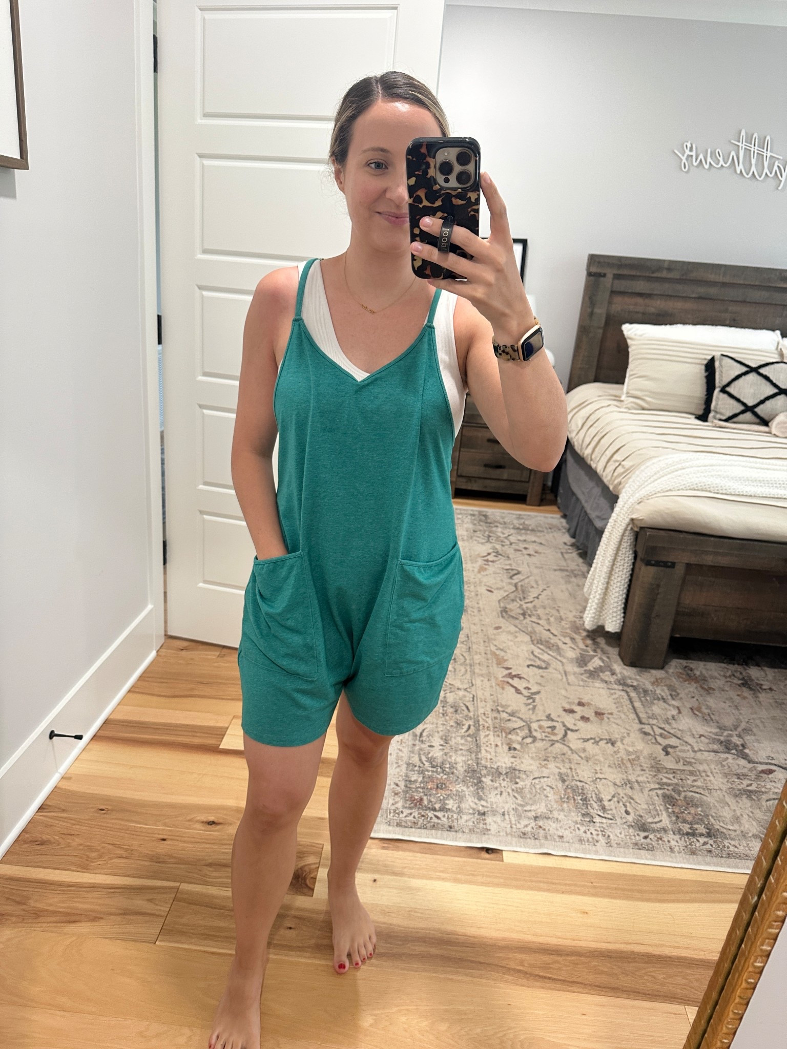 Work from home ootd // size small in romper (size down one!)

#LTKPetite #LTKFindsUnder50 #LTKSeasonal