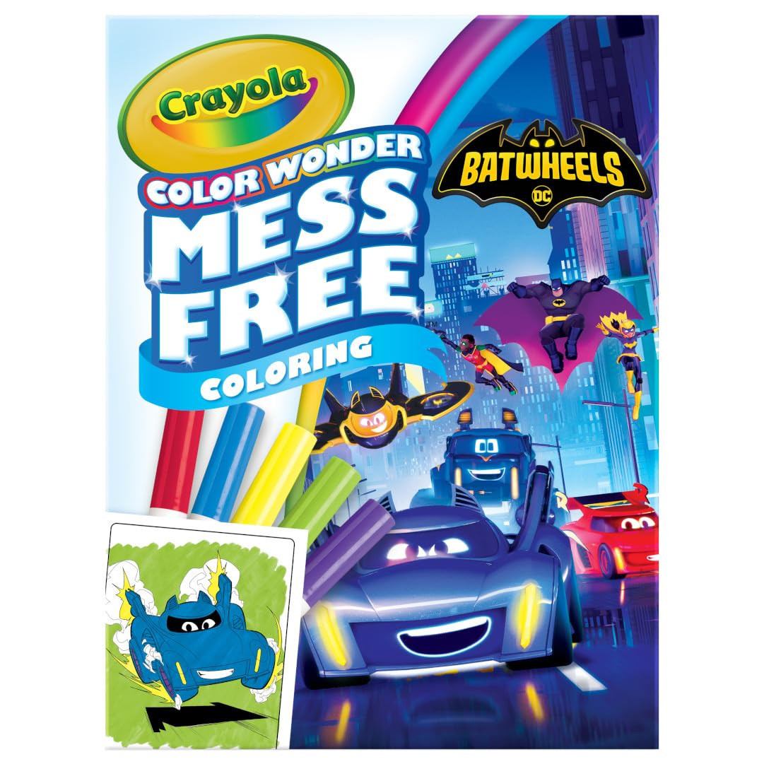 Crayola Batwheels Color Wonder Activity Set, Batman Mess Free Coloring Pages for Toddlers, Batman... | Amazon (US)