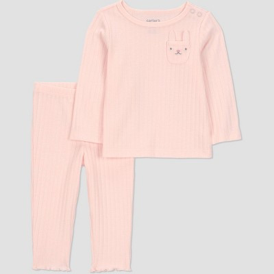 Carter's Just One You® Baby Girls' 2pc Bunny Pocket Easter Set - Pink Newborn | Target