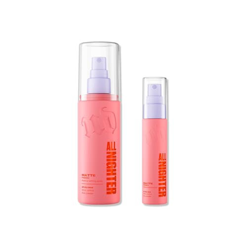 Urban Decay All Nighter Setting Spray Duo Bundle - Full Size (4 Fl Oz) & Travel Size (1 Fl Oz) - Matte Finish - Waterproof Makeup Setting Spray - Smudge-Proof, Transfer-Resistant - Makeup Primer Set | Amazon (US)