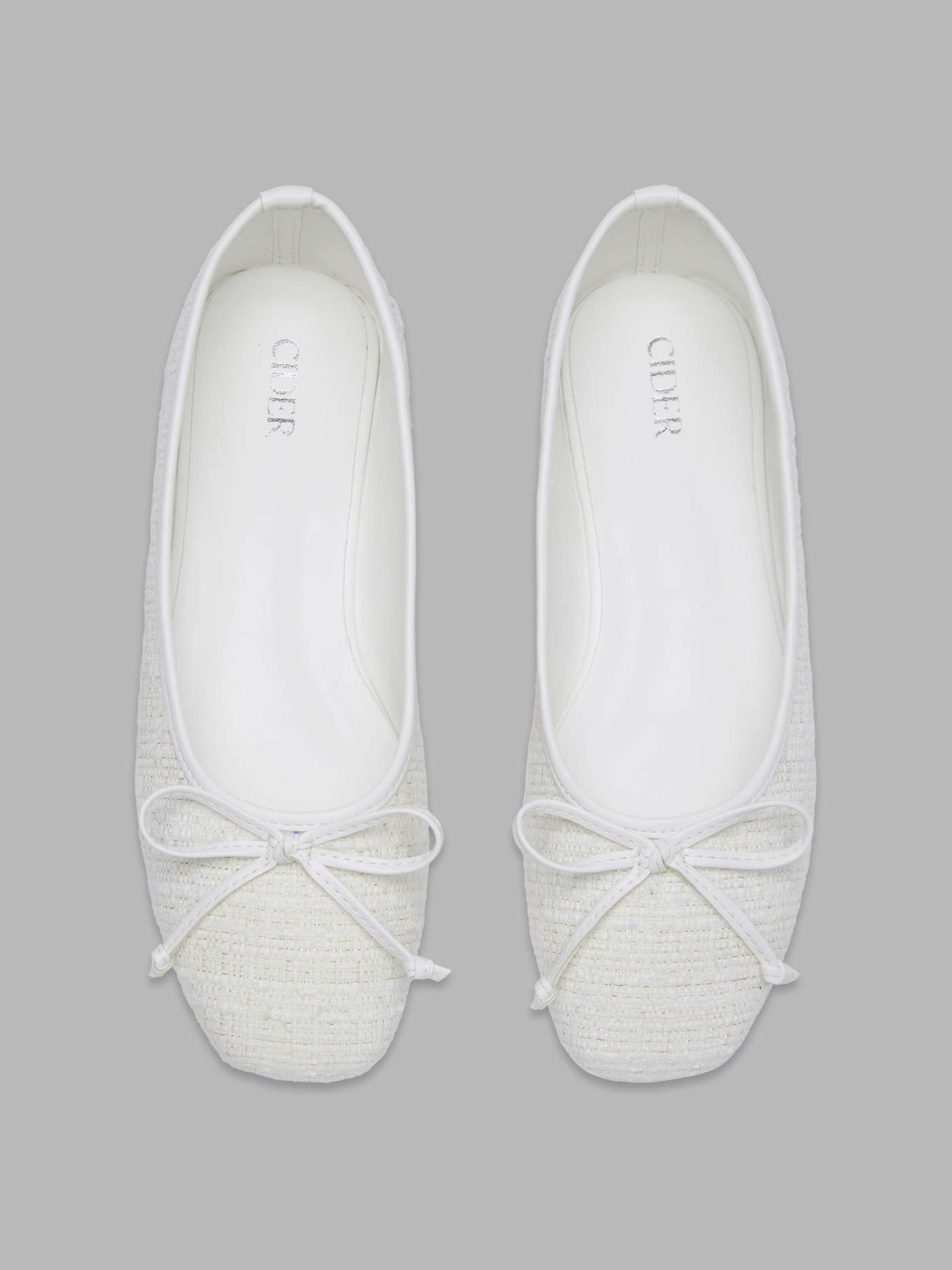 BOWKNOT TWEED MARY JANE FLATS | Cider