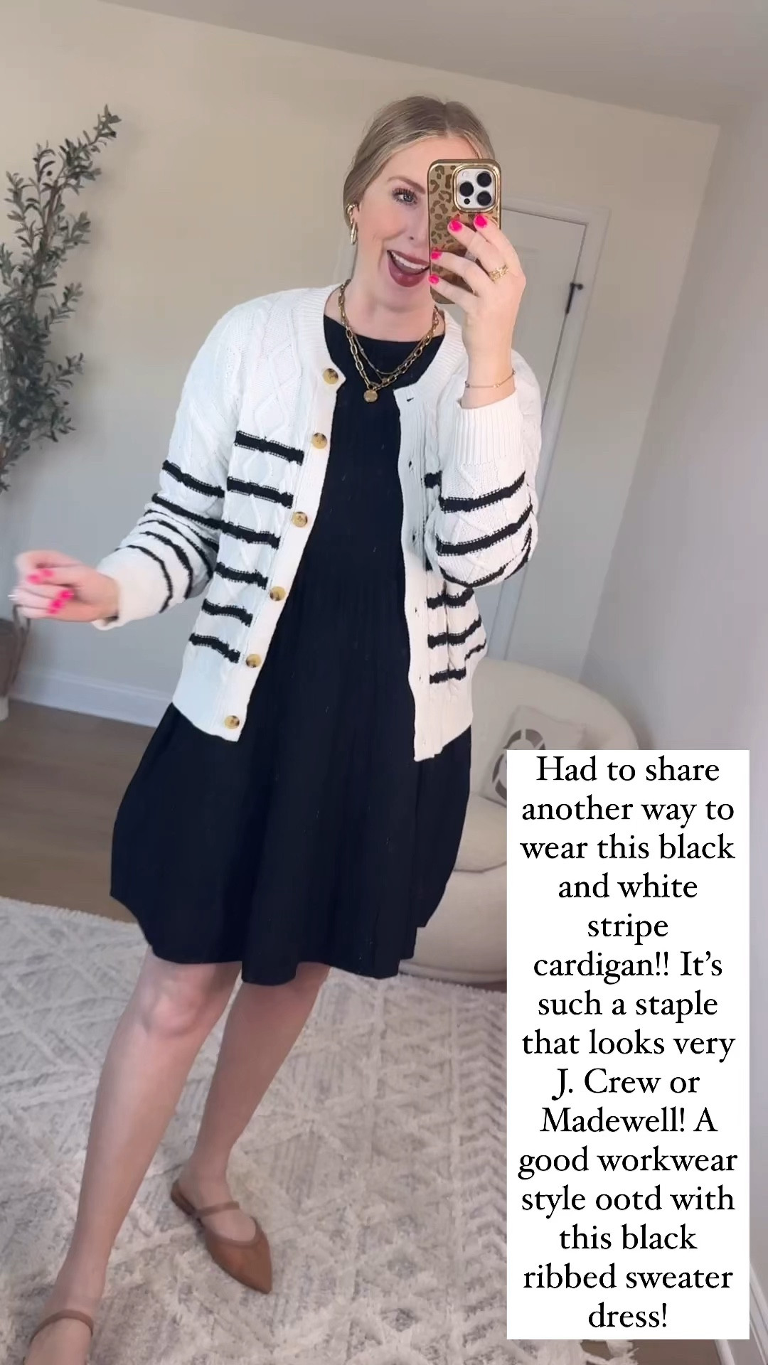 Walmart try on, black and white stripe cardigan, time and tru 

Medium in both 

#LTKStyleTip #LTKWatchNow #LTKFindsUnder50