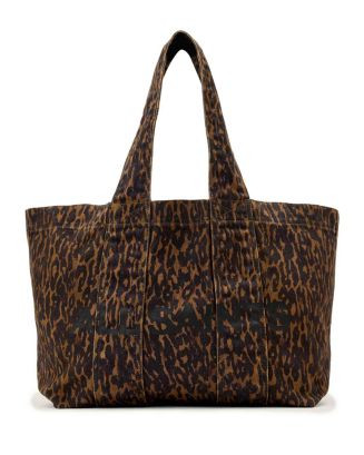 ALLSAINTS Izzy Leopard Print Denim Tote | Bloomingdale's Handbags | Bloomingdale's (US)