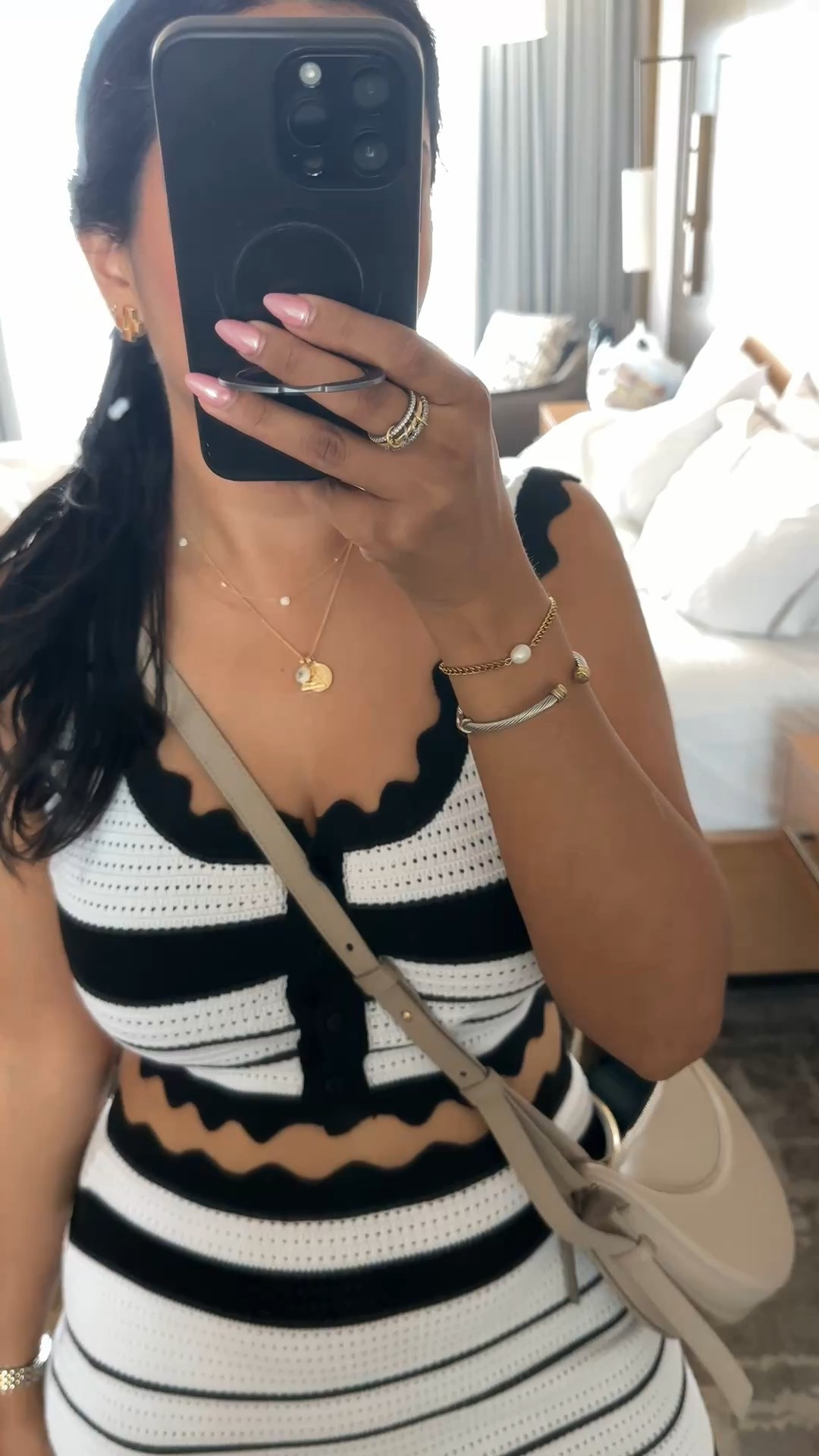 Wearing my normal size medium and fits tts 