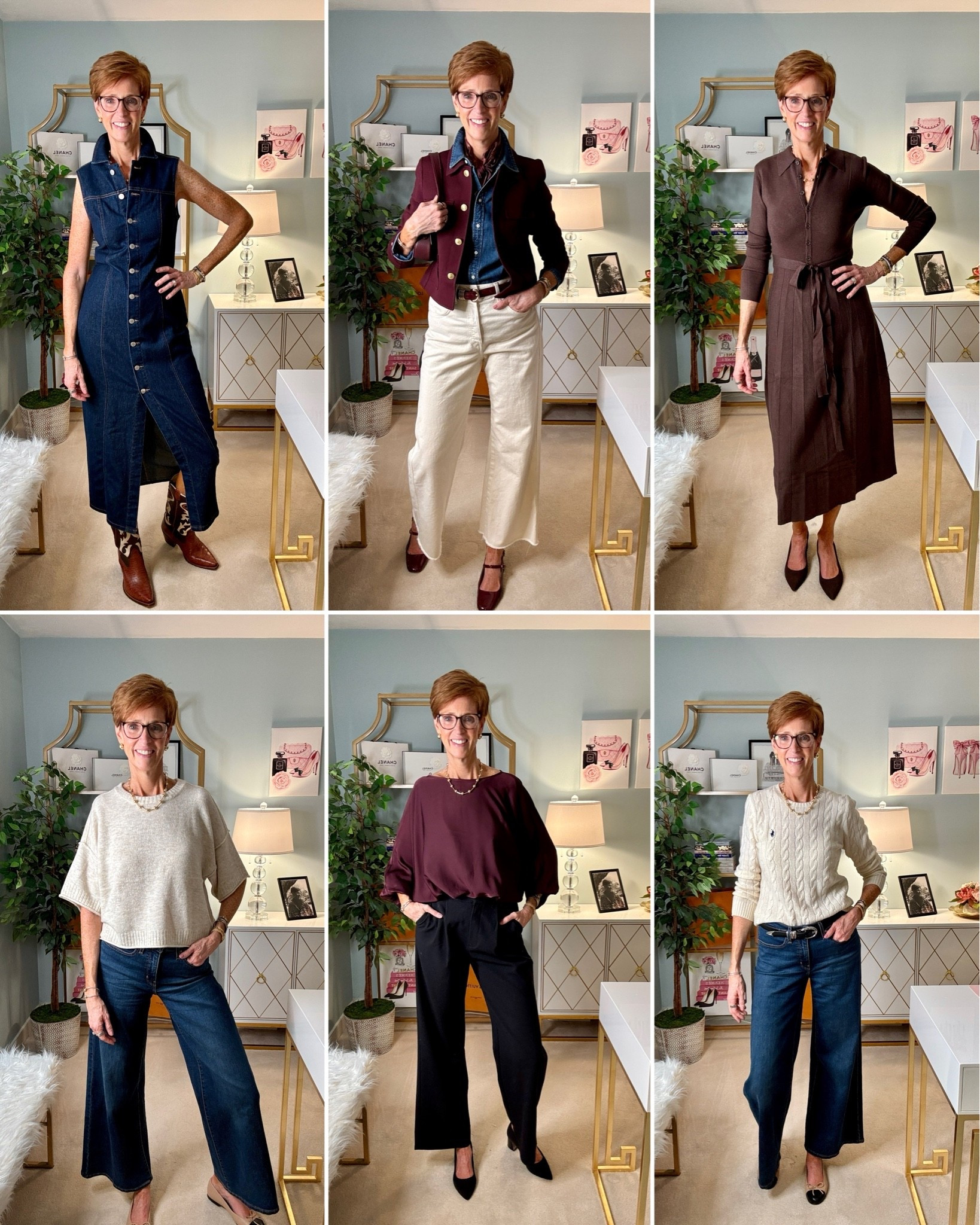 6 fall outfits, 6 completely different ways to get dressed this season.
@macys #macysstylecrew #macyspartner #Fall 

Comment LINKS and I’ll send everything over

Fall style doesn’t have to mean buying an entirely new wardrobe. Sometimes it’s one great layer, a richer color, dark denim, a classic knit or a pair of boots that makes the pieces already in your closet suddenly feel right for the season.

I pulled together six fall outfit ideas ranging from polished denim and wide-leg jeans to trousers, classic sweaters and easy fall dresses. And there are several formulas here I’ll be repeating — especially that denim + burgundy + cream combination.

Swipe through all 6 and tell me: which outfit would you actually wear — 1, 2, 3, 4, 5 or 6?

Save this as fall outfit inspiration for later, and send it to a friend whose style is similar to yours.

#FallOutfitIdeas #StyleOver40

#LTKootd #LTKOver40 #LTKTall