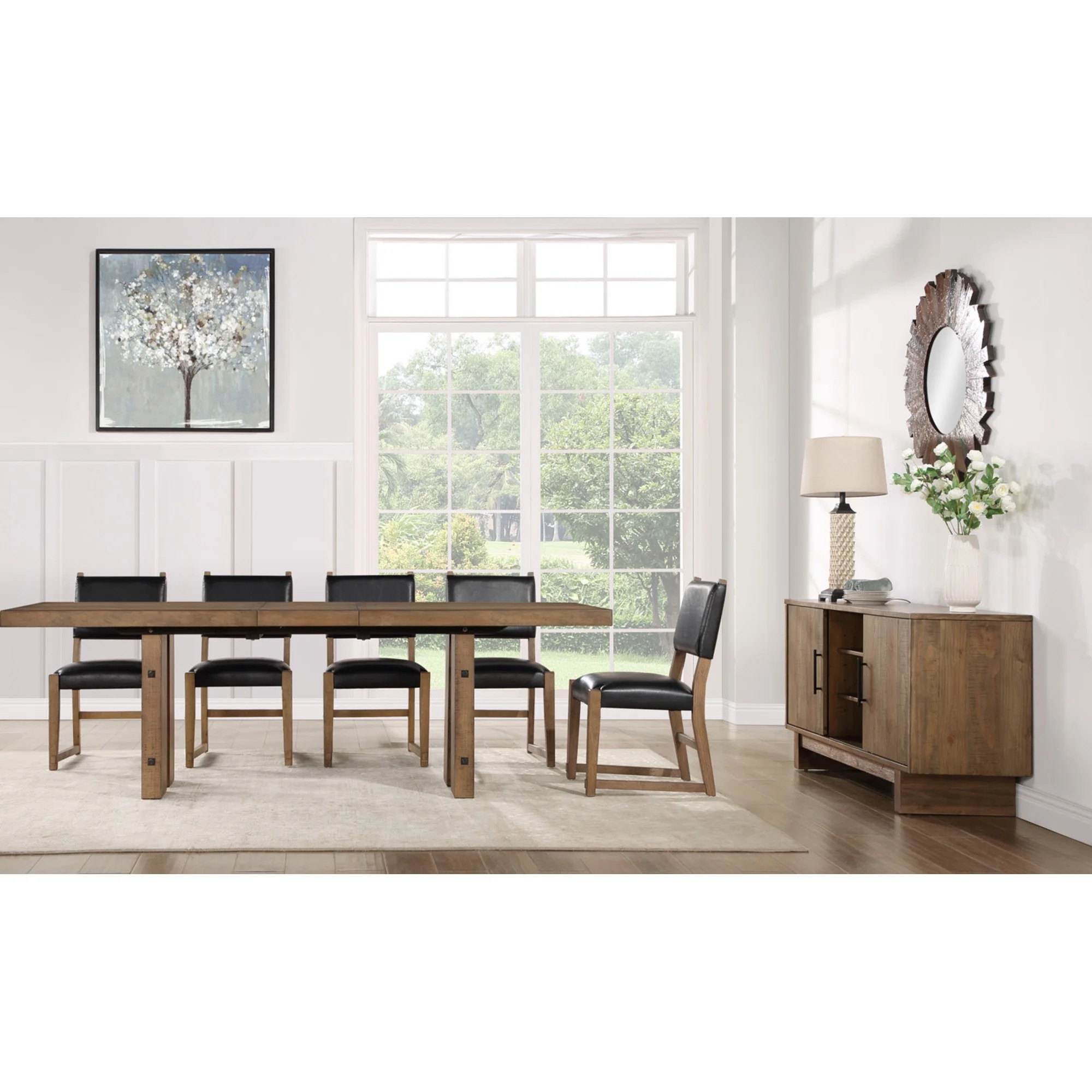 Steve Silver Atmore Dark Driftwood Wood Side Chair | Walmart (US)