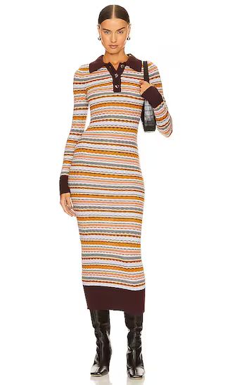 Idella Polo Dress in Lilac & Rust Multi | Revolve Clothing (Global)