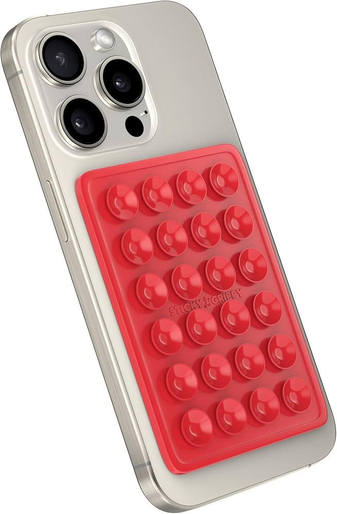 StickyGrippy Suction Phone Case Mount, Silicon Adhesive Phone Accessory for iPhone and Android, H... | Amazon (US)