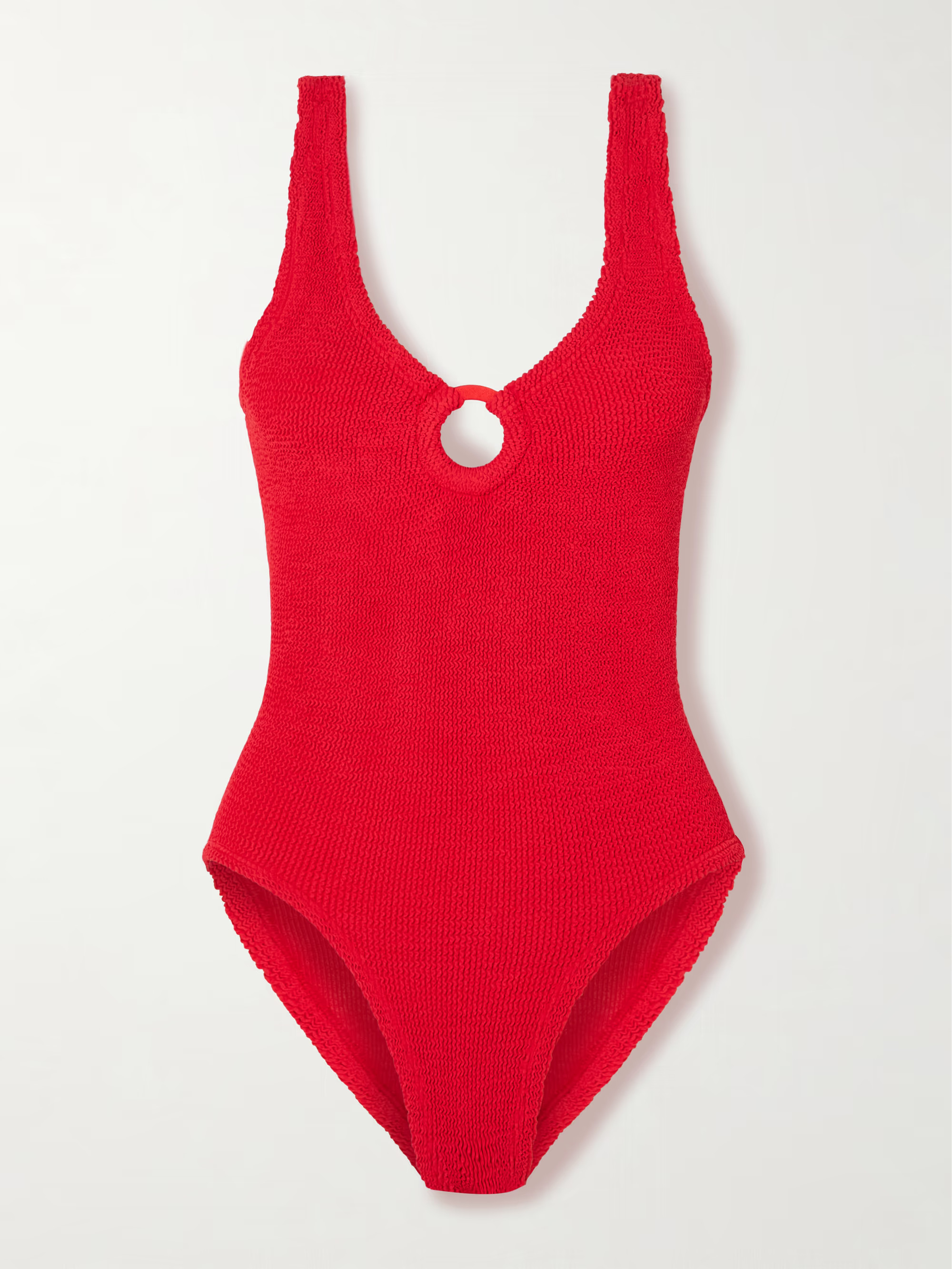 Coverage Celine seersucker swimsuit | NET-A-PORTER APAC