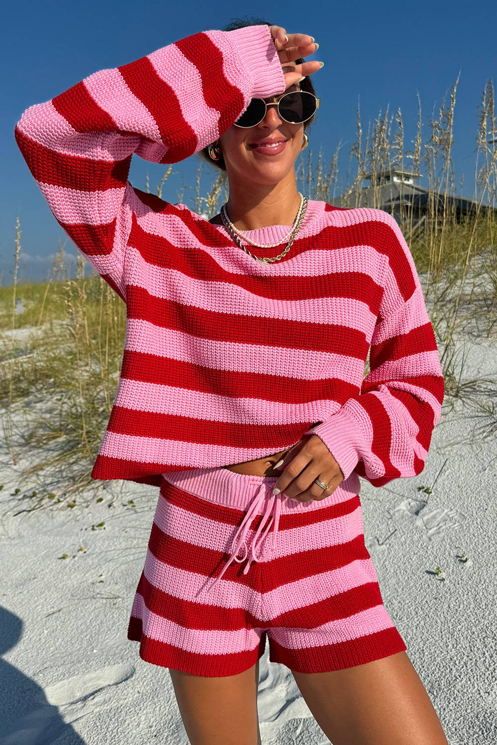 Ava Sweater Candy Cane Stripe | Women's Sweater | Beach Riot | Beach Riot