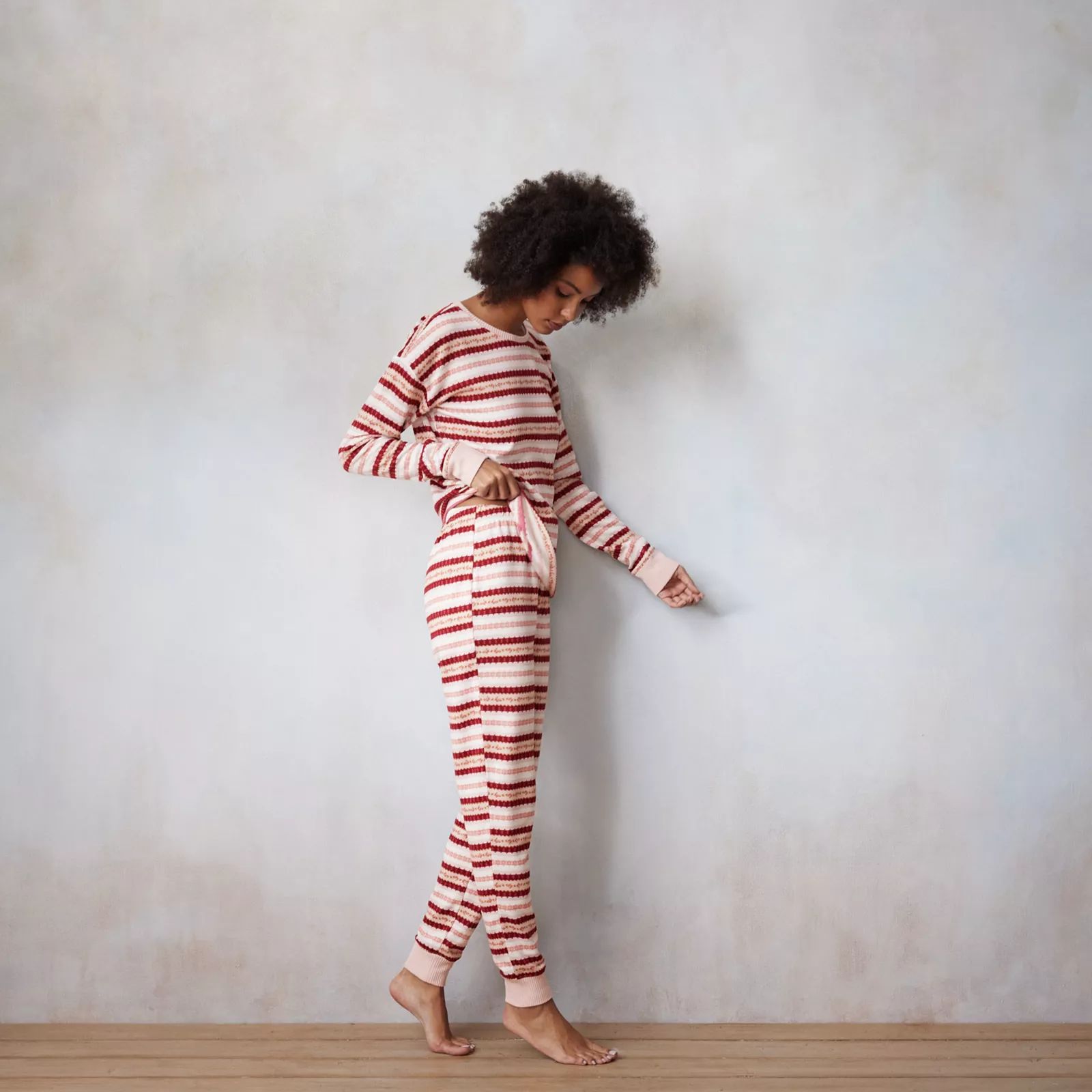 Women's LC Lauren Conrad Pajama Top and Banded Pajama Bottoms Sleep Set | Kohl's