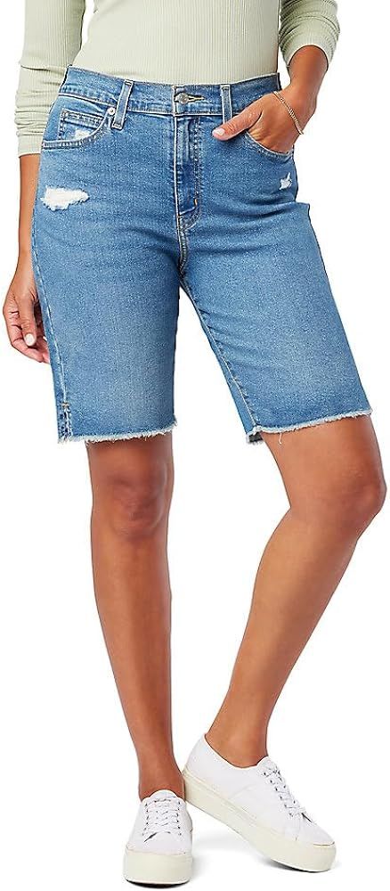 Signature by Levi Strauss & Co. Gold Label Women's Heritage High Rise 9" Bermuda Short (Available... | Amazon (US)