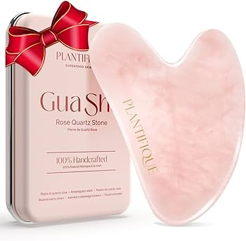 PLANTIFIQUE Rose Quartz Gua Sha Tool – Anti-Aging Face Massager & Jawline Shaper for Skincare R... | Amazon (US)
