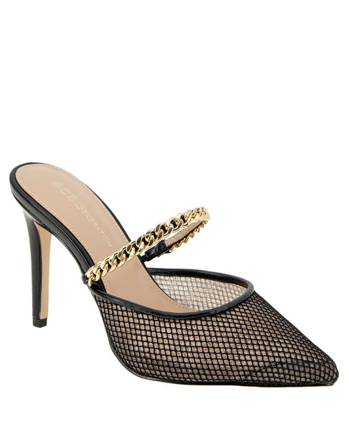 BCBGeneration Women's Havinda Mesh and Chain Detail Pumps & Reviews - Heels & Pumps - Shoes - Mac... | Macys (US)