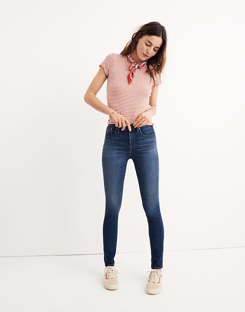 10" High-Rise Skinny Jeans in Danny Wash: TENCEL™ Denim Edition | Madewell
